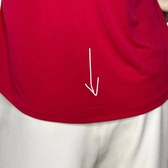 7th AVENUE NEW YORK & COMPANY Rose Pink Cap Short Sleeve V Neck Jersey Shirt, L - Picture 6 of 9